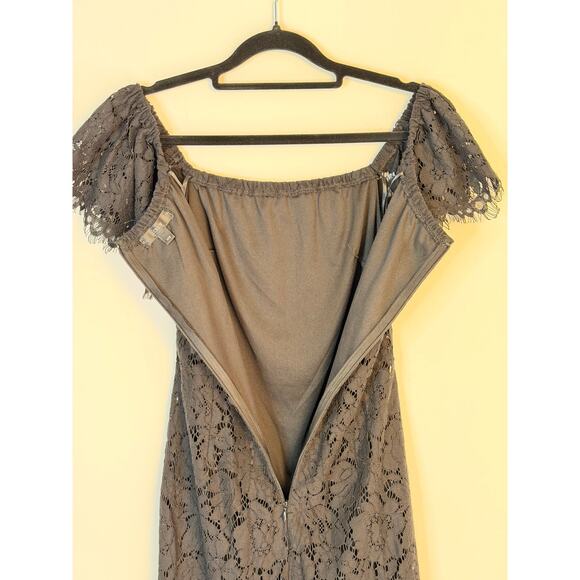 J.Crew Black Lace Off-the-Shoulder Cocktail Dress XXS - Picture 7 of 8